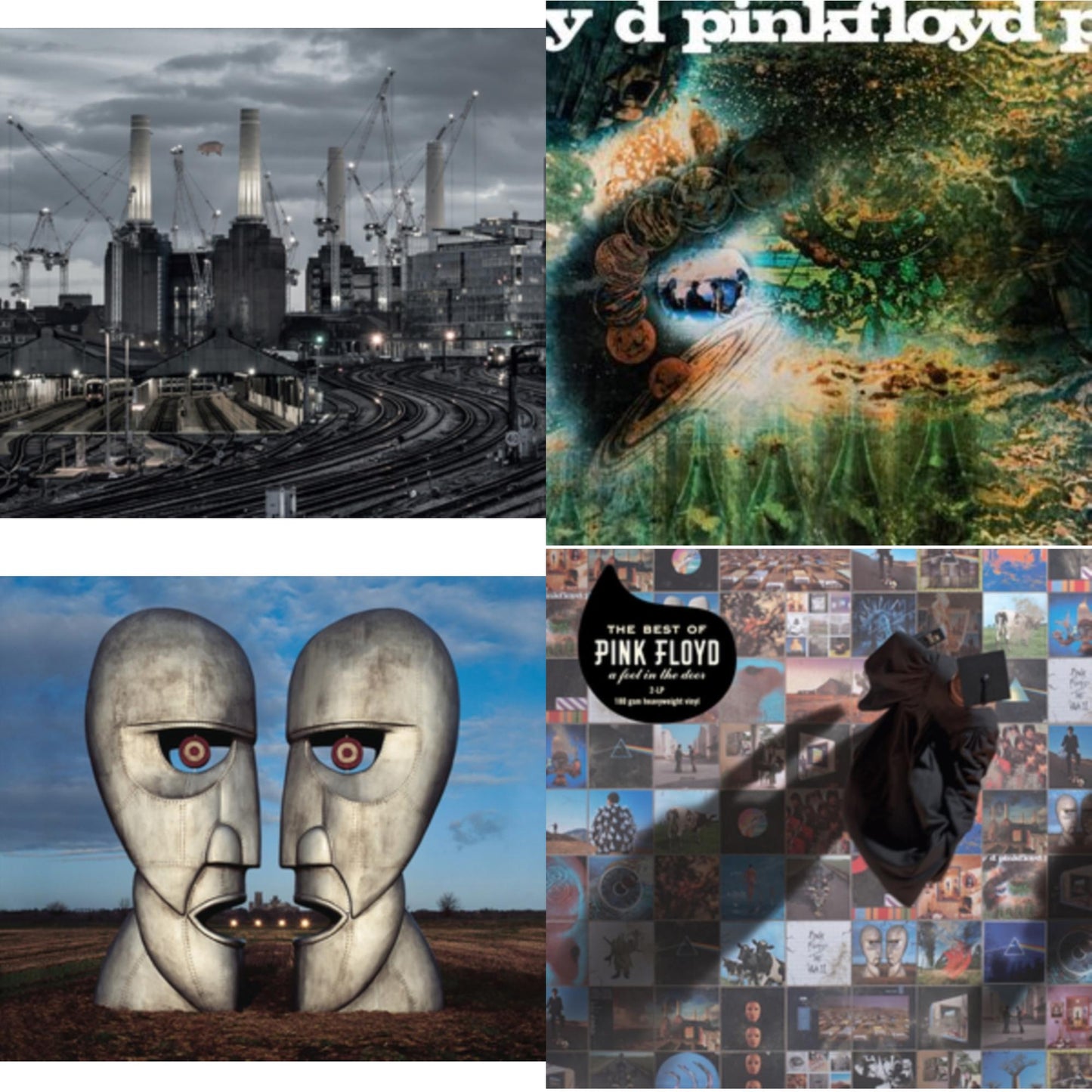 Animals (2018 Remix) (180G) & Saucerful Of Secrets (Mono/180G) & Division Bell (180G/2016 Version/Gatefold) & Best Of Pink Floyd: A Foot In Door (2LP/180G Vinyl)