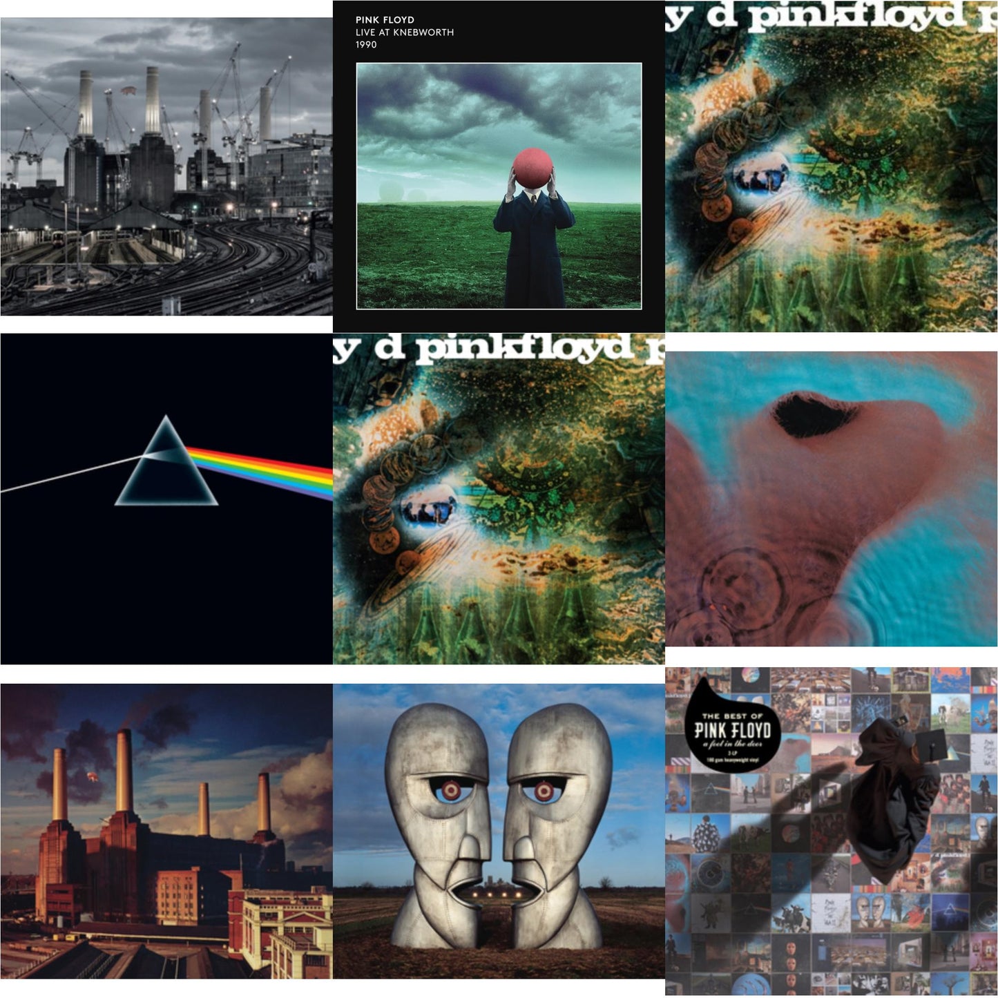 Pink Floyd - Animals (2018 Remix) (180G) & Live At Knebworth 1990 (2LP/180G/45 RPM) & Saucerful Of Secrets (Mono/180G) & Dark Side Of The Moon (50Th Anniversary Remaster) & Saucerful Of Secrets (180G) & Meddle (180G/Gatefold/2016 Version) & Animals