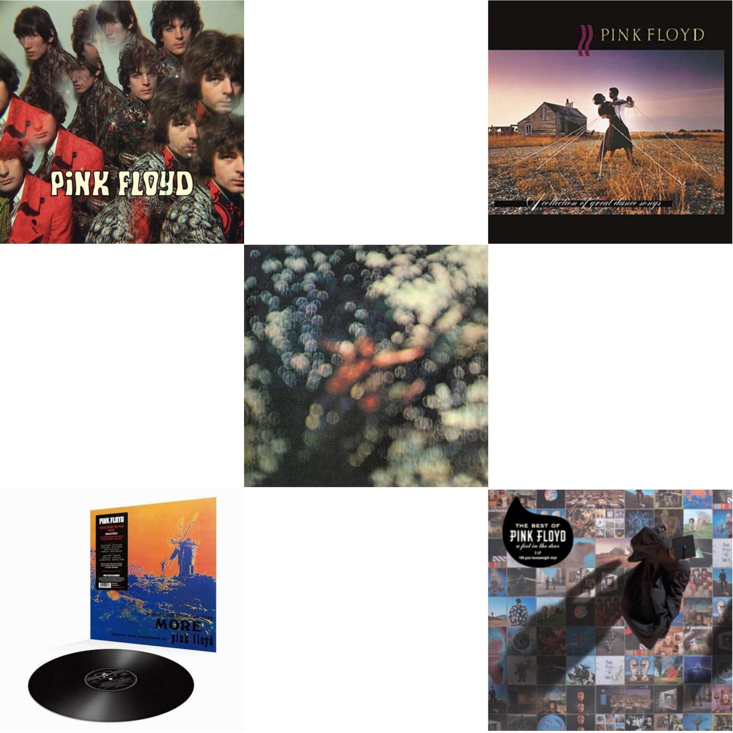 Piper At The Gates Of Dawn (Mono Version) & More (180G) & Obscured By Clouds (180G/2016 Version) & Collection Of Great Dance Songs (180G) & Best Of Pink Floyd: A Foot In Door (2LP/180G Vinyl)