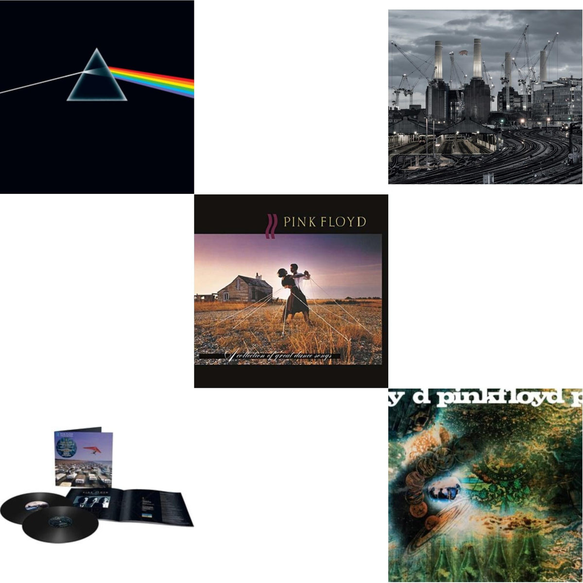 Animals (2018 Remix) (180G/LP/CD/Blu-Ray/DVD) & Momentary Lapse Of Reason (Remixed & Updated) (2LP) & Saucerful Of Secrets (Mono/180G) & Dark Side Of The Moon (50Th Anniversary Remaster) & Collection Of Great Dance Songs (180G)