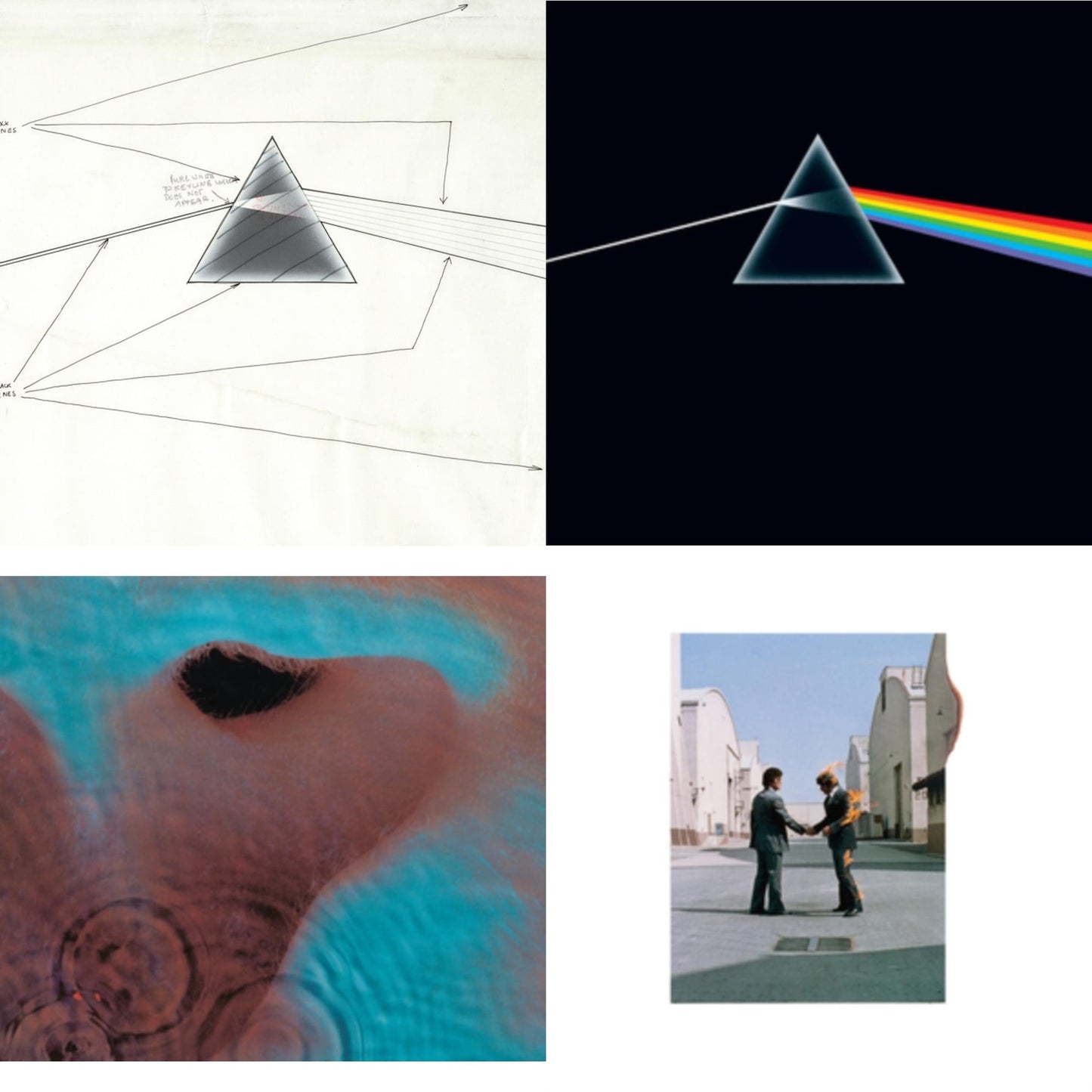 Dark Side Of The Moon Live At Wembley Empire Pool 1974 & Dark Side Of The Moon (50Th Anniversary Remaster) & Meddle (180G/Gatefold/2016 Version) & Wish You Were Here (180G)