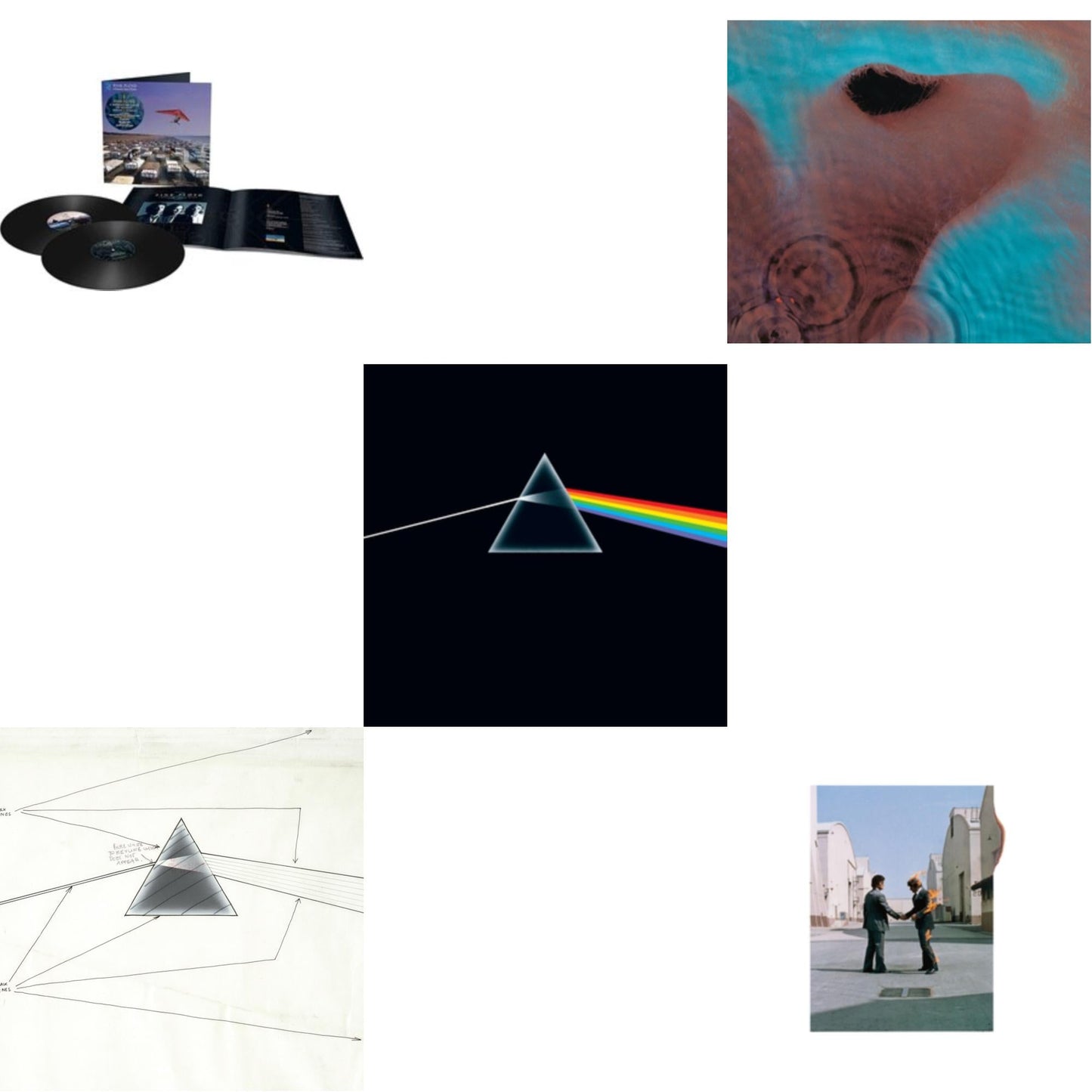 Momentary Lapse Of Reason (Remixed & Updated) (2LP) & Dark Side Of The Moon Live At Wembley Empire Pool 1974 & Dark Side Of The Moon (50Th Anniversary Remaster) & Meddle (180G/Gatefold/2016 Version) & Wish You Were Here (180G)