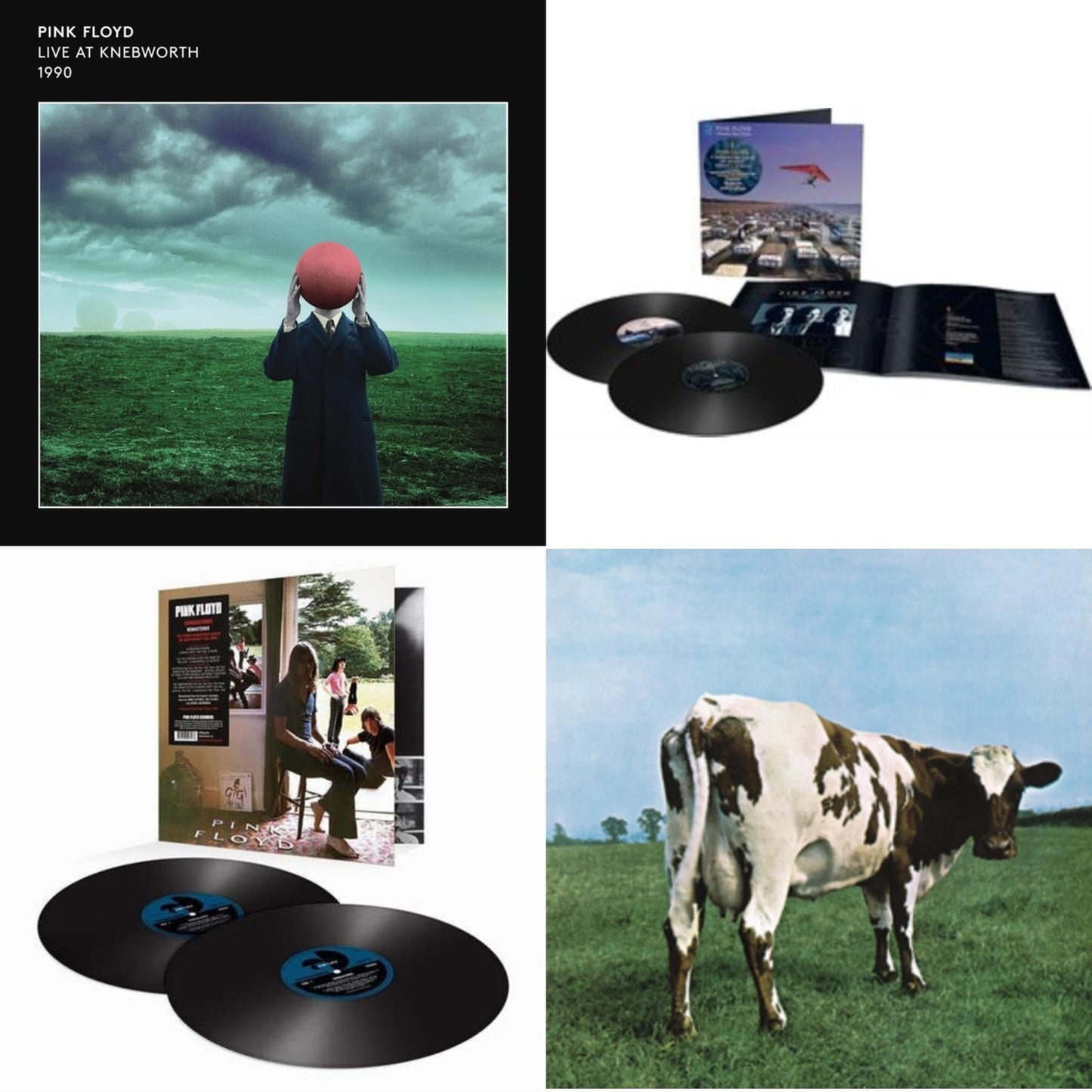 Live At Knebworth 1990 (2LP/180G/45 RPM) & Momentary Lapse Of Reason (Remixed & Updated) (2LP) & Ummagumma (2LP/180G/2016 Version/Gatefold) & Atom Heart Mother (180G/Gatefold/2016 Version)