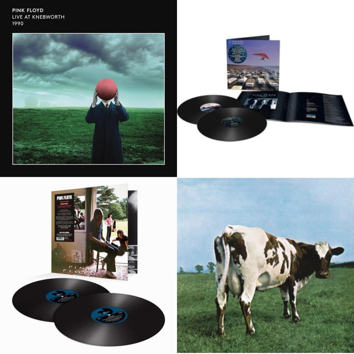 Live At Knebworth 1990 (2LP/180G/45 RPM) & Momentary Lapse Of Reason (Remixed & Updated) (2LP) & Ummagumma (2LP/180G/2016 Version/Gatefold) & Atom Heart Mother (180G/Gatefold/2016 Version)