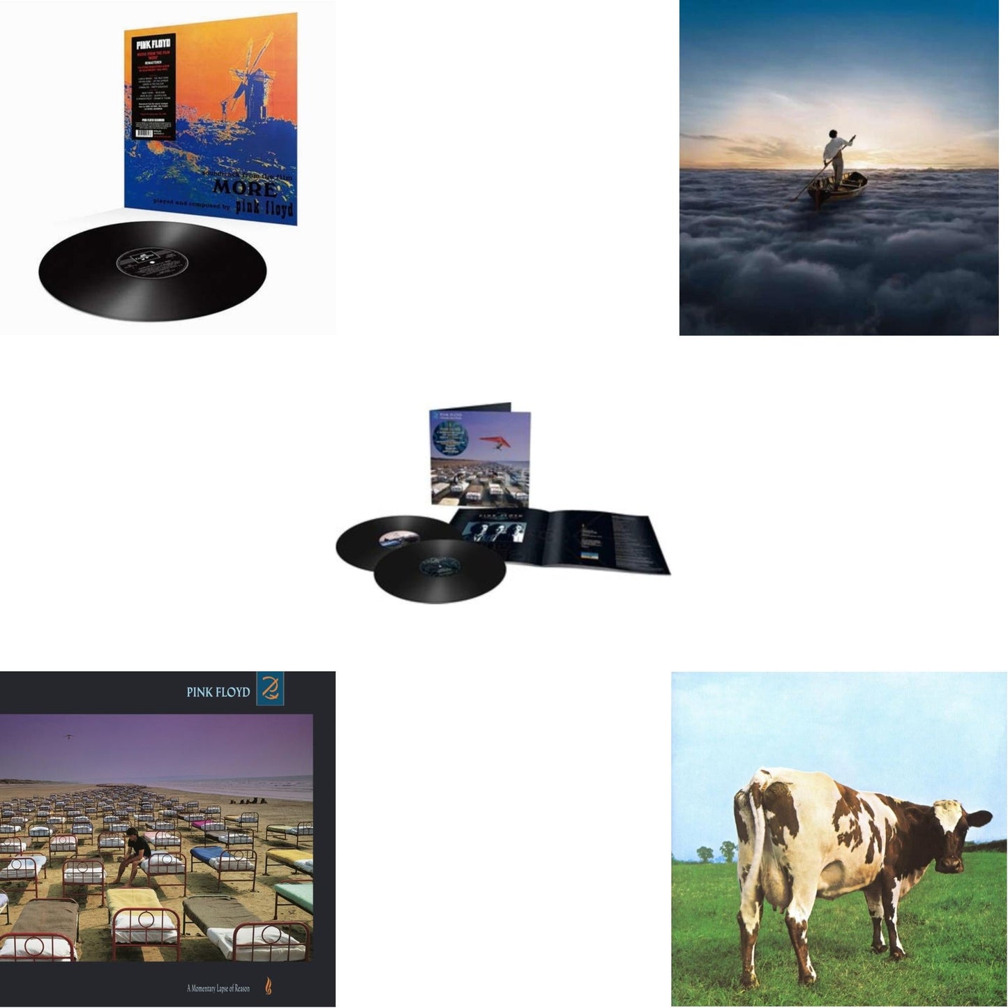 Momentary Lapse Of Reason (Remixed & Updated) (2LP) & Endless River (2LP/180G) & More (180G) & Atom Heart Mother (180G/Gatefold/2016 Version) & Momentary Lapse Of Reason (180G/Gatefold) (2016 Version)