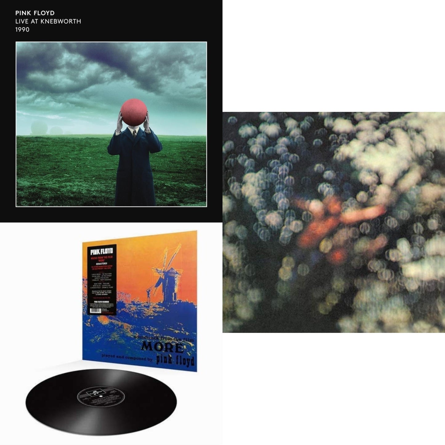 Live At Knebworth 1990 (2LP/180G/45 RPM) & More (180G) & Obscured By Clouds (180G/2016 Version)