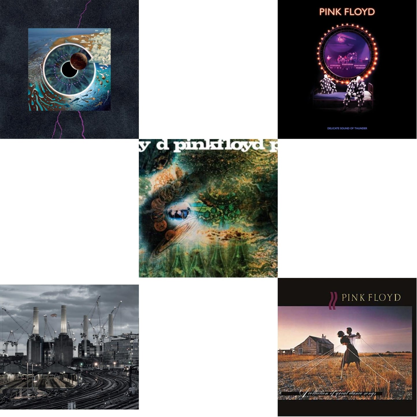 Animals (2018 Remix) (180G/LP/CD/Blu-Ray/DVD) & Delicate Sound Of Thunder (3LP) & Saucerful Of Secrets (Mono/180G) & Pulse (180G/4LP/52 Pp Book) & Collection Of Great Dance Songs (180G)