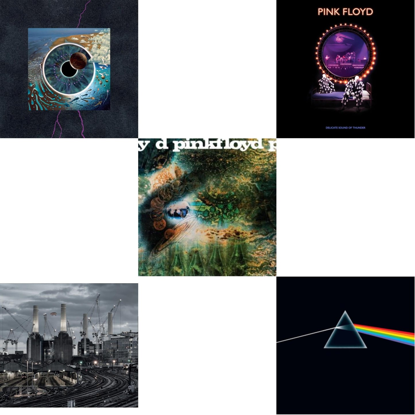 Animals (2018 Remix) (180G/LP/CD/Blu-Ray/DVD) & Delicate Sound Of Thunder (3LP) & Saucerful Of Secrets (Mono/180G) & Dark Side Of The Moon (50Th Anniversary Remaster) & Pulse (180G/4LP/52 Pp Book)