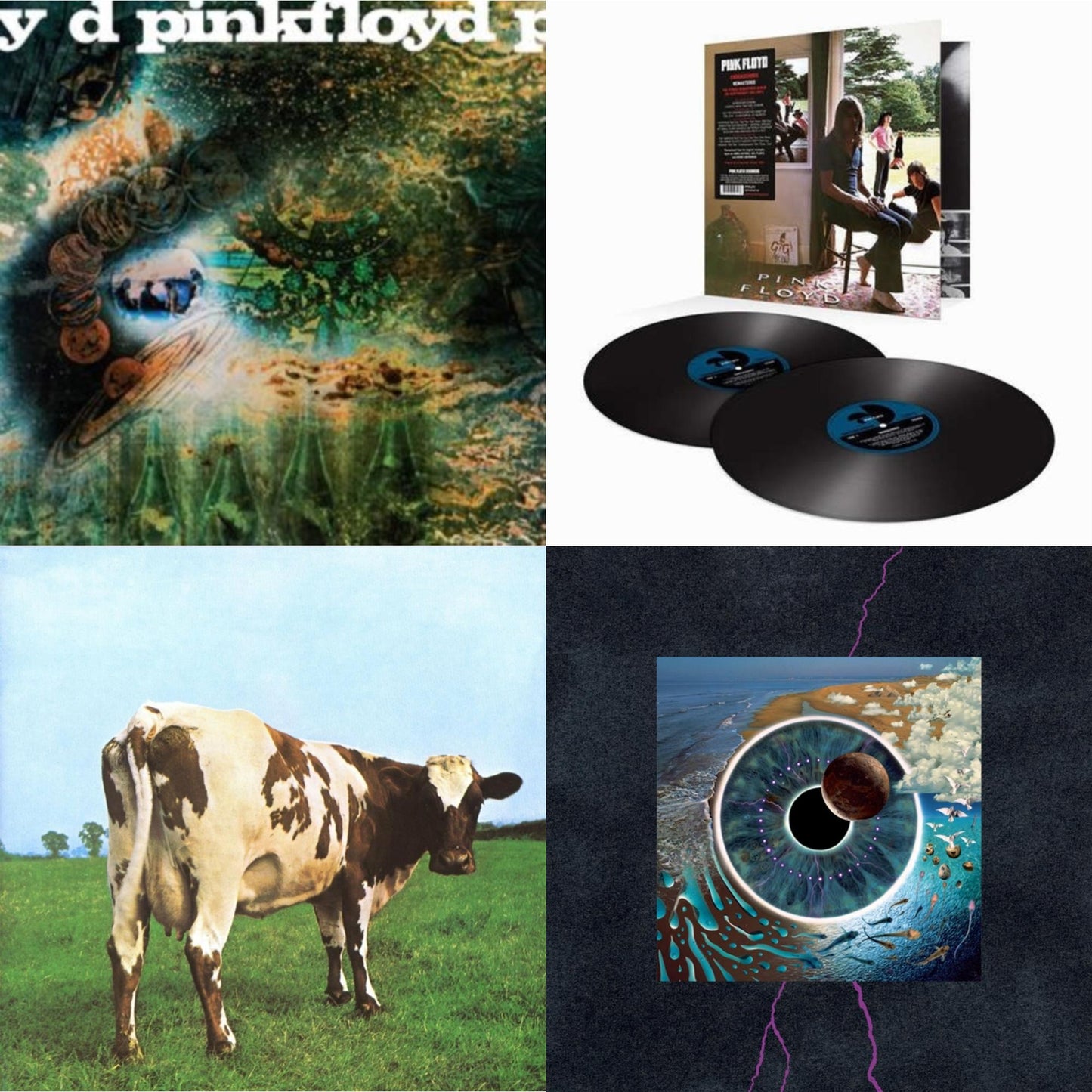 Saucerful Of Secrets (Mono/180G) & Ummagumma (2LP/180G/2016 Version/Gatefold) & Atom Heart Mother (180G/Gatefold/2016 Version) & Pulse (180G/4LP/52 Pp Book)