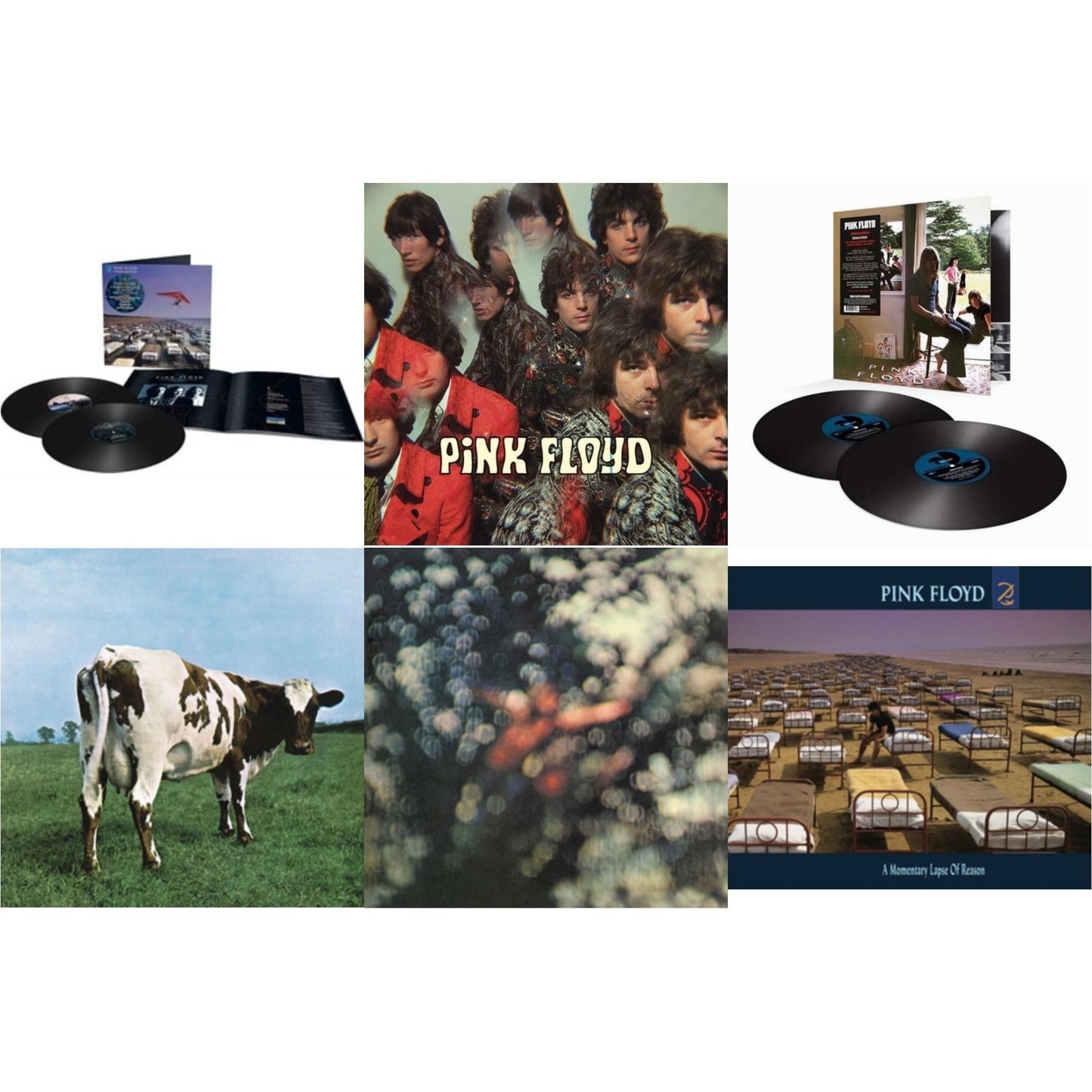 Pink Floyd - Momentary Lapse Of Reason (Remixed & Updated) (2LP) & Piper At The Gates Of Dawn (Mono Version) & Ummagumma (2LP/180G/2016 Version/Gatefold) & Atom Heart Mother (180G/Gatefold/2016 Version) & Obscured By Clouds (180G/2016 Version) &