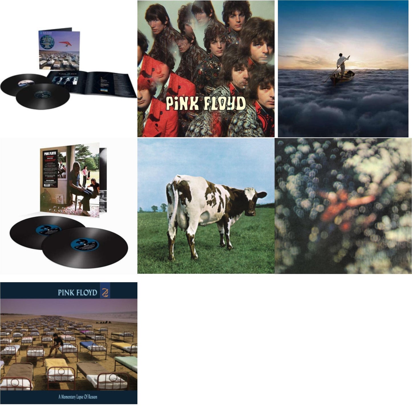 Pink Floyd - Momentary Lapse Of Reason (Remixed & Updated) (2LP) & Piper At The Gates Of Dawn (Mono Version) & Endless River (2LP/180G) & Ummagumma (2LP/180G/2016 Version/Gatefold) & Atom Heart Mother (180G/Gatefold/2016 Version) & Obscured By Clouds