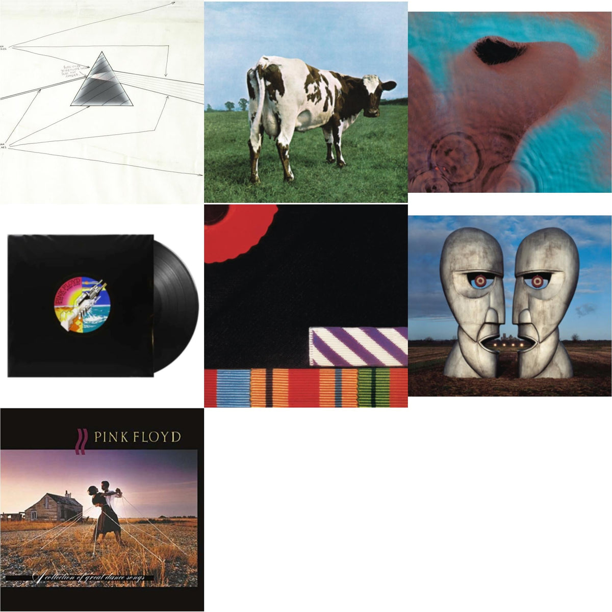 Dark Side Of The Moon Live At Wembley Empire Pool 1974 & Atom Heart Mother (180G/Gatefold/2016 Version) & Meddle (180G/Gatefold/2016 Version) & Wish You Were Here (180G) & Final Cut (180G/Gatefold) (2016 Version)