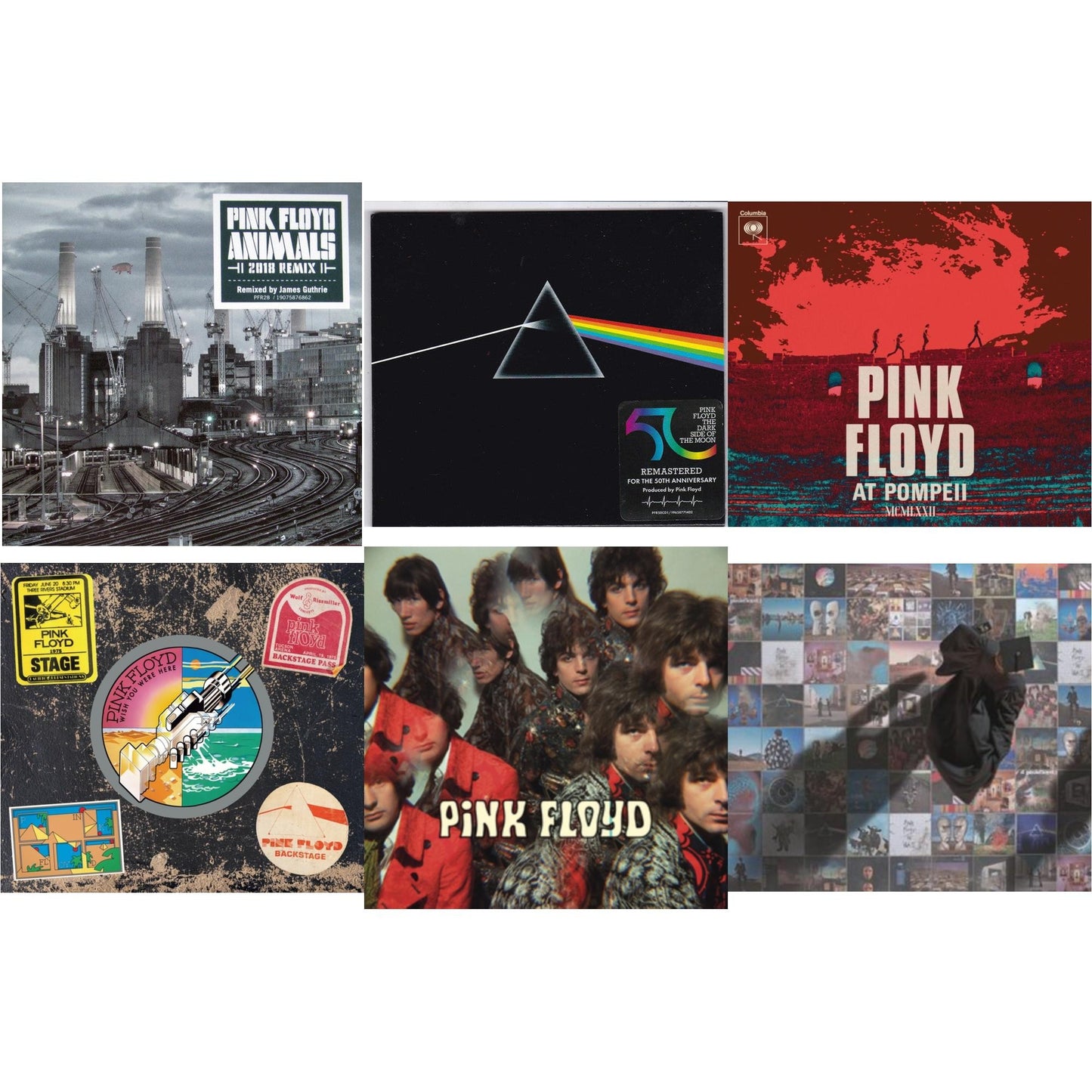 Animals (2018 Remix) & Dark Side Of The Moon (50Th Anniversary Remaster) & Pink Floyd At Pompeii - Mcmlxxii (2CD) & Wish You Were Here (50Th Anniversary/2CD) & Piper At The Gates Of Dawn & Foot In The Door: Best Of Pink Floyd