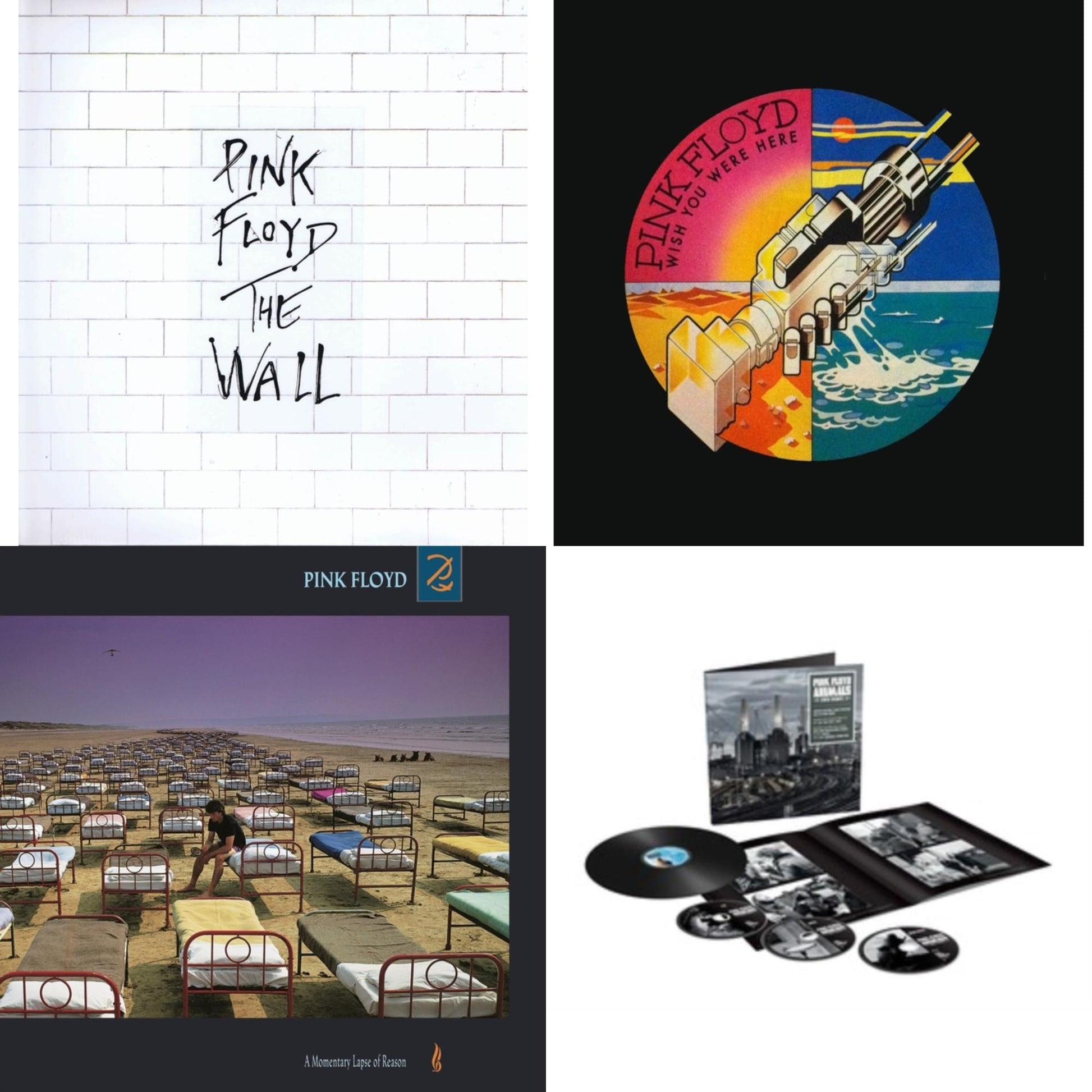 This is a 4 LP Vinyl SKU bundle.
1.This LP Vinyl is brand new.Format: LP VinylMusic Style: Prog RockThis item's title is: WallArtist: Pink FloydLabel: PARLOPHONEBarcode: 5099902988313Release Date: 8/26/2016
2.This LP Vinyl is brand new.