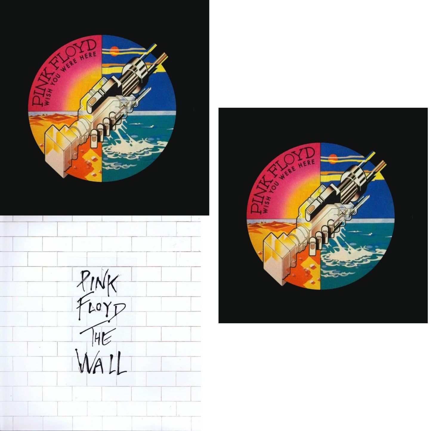 This is a 3 LP Vinyl SKU bundle.
1.This LP Vinyl is brand new.Format: LP VinylMusic Style: Art RockThis item's title is: Wish You Were Here (180G)Artist: Pink FloydLabel: LEGACYBarcode: 888751842618Release Date: 10/14/2016
2.This LP Vinyl is brand new.