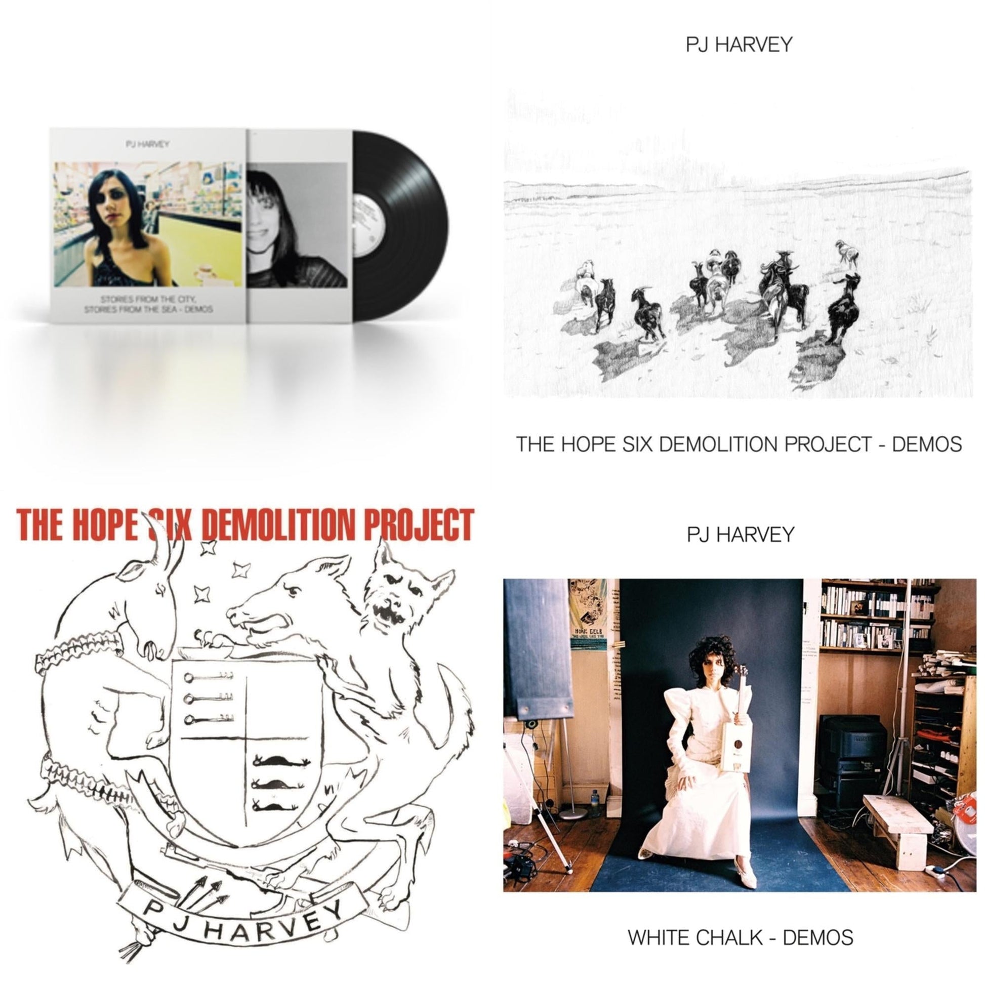 This is a 4 LP Vinyl SKU bundle.
1.This LP Vinyl is brand new.Format: LP VinylMusic Style: Hard RockThis item's title is: White Chalk (Demos)Artist: Pj HarveyLabel: ISLANDBarcode: 602507253509Release Date: 6/25/2021
2.This LP Vinyl is brand new.