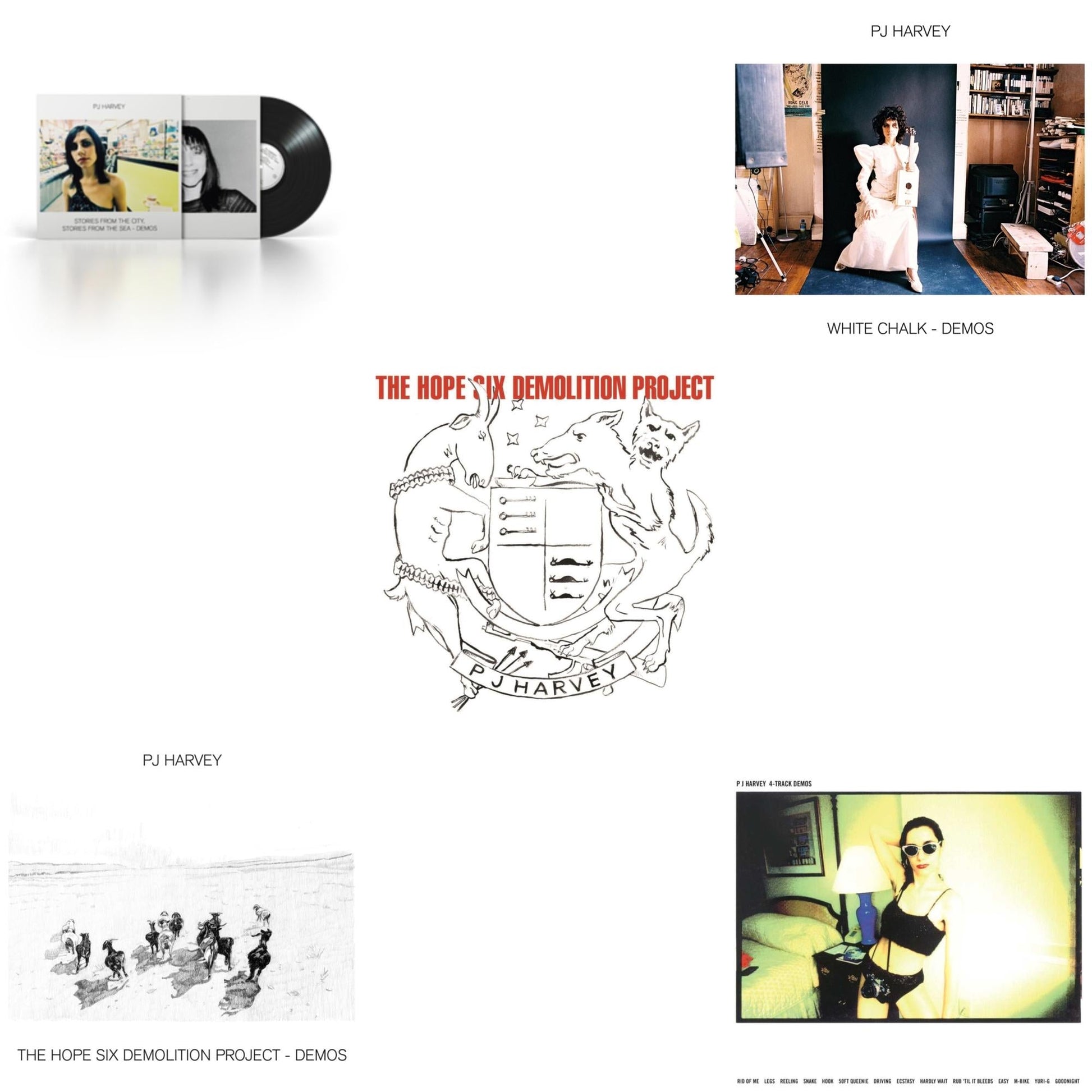 This is a 5 LP Vinyl SKU bundle.
1.This LP Vinyl is brand new.Format: LP VinylMusic Style: Alternative RockThis item's title is: Stories From The City, Stories From The Sea - DemosArtist: Pj HarveyLabel: ISLANDBarcode: 602508985430Release Date: 2/26/2021
2.This LP Vinyl is brand new.