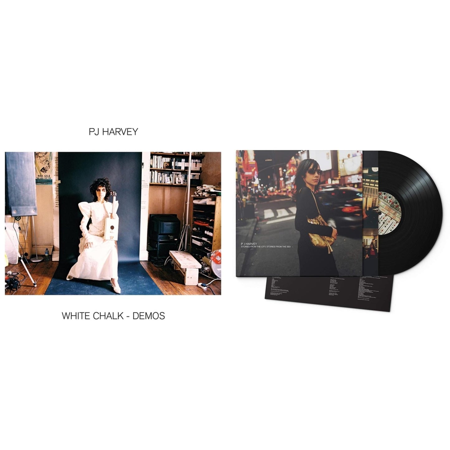 Pj Harvey - White Chalk (Demos) & Stories From The City, Stories From The Sea - LP Vinyl Bundle