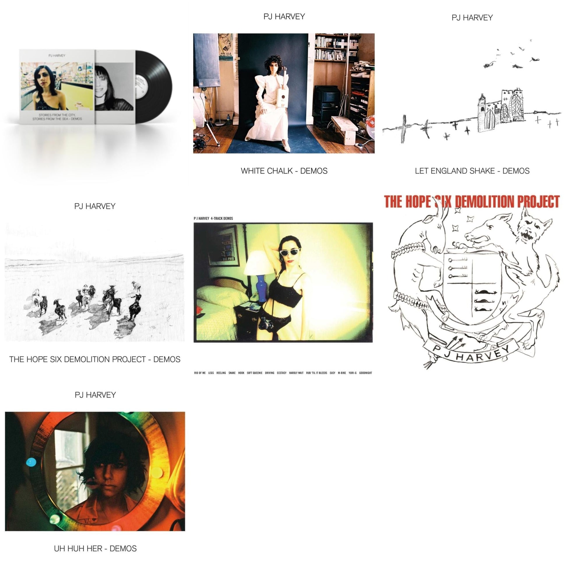 This is a 7 LP Vinyl SKU bundle.
1.This LP Vinyl is brand new.Format: LP VinylMusic Style: Alternative RockThis item's title is: Stories From The City, Stories From The Sea - DemosArtist: Pj HarveyLabel: ISLANDBarcode: 602508985430Release Date: 2/26/2021
2.This LP Vinyl is brand new.