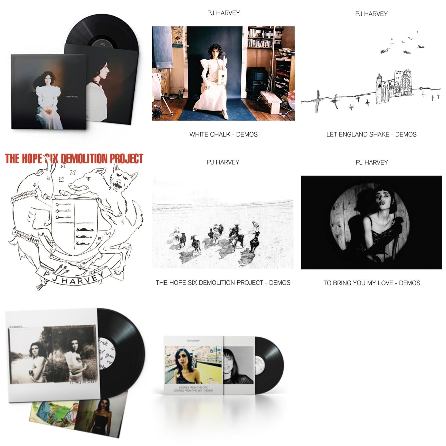 White Chalk & White Chalk (Demos) & Let England Shake - Demos & Hope Six Demolition Project & Hope Six Demolition Project - Demos & To Bring You My Love - Demos & Is This Desire? (2020 Reissue) & Stories From The City, Stories From The Sea - Demos