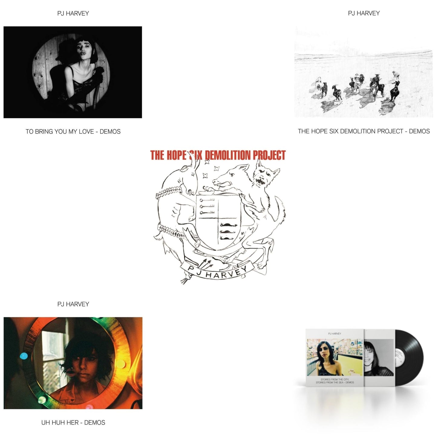 Uh Huh Her (Demos) & Hope Six Demolition Project & Hope Six Demolition Project - Demos & To Bring You My Love - Demos & Stories From The City, Stories From The Sea - Demos