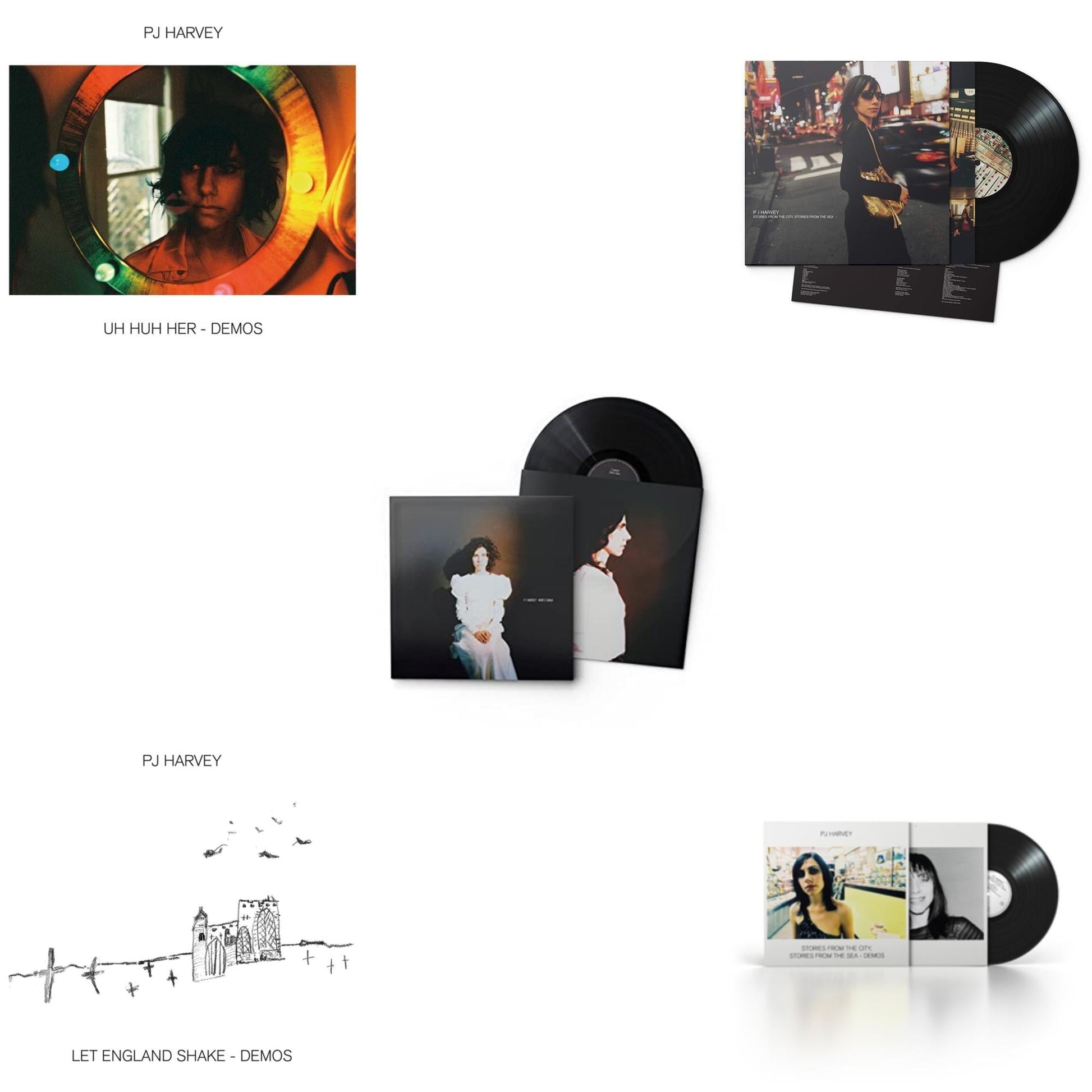 This is a 5 LP Vinyl SKU bundle.
1.This LP Vinyl is brand new.Format: LP VinylThis item's title is: Uh Huh Her (Demos)Artist: Pj HarveyLabel: ISLANDBarcode: 602507253240Release Date: 4/30/2021
2.This LP Vinyl is brand new.