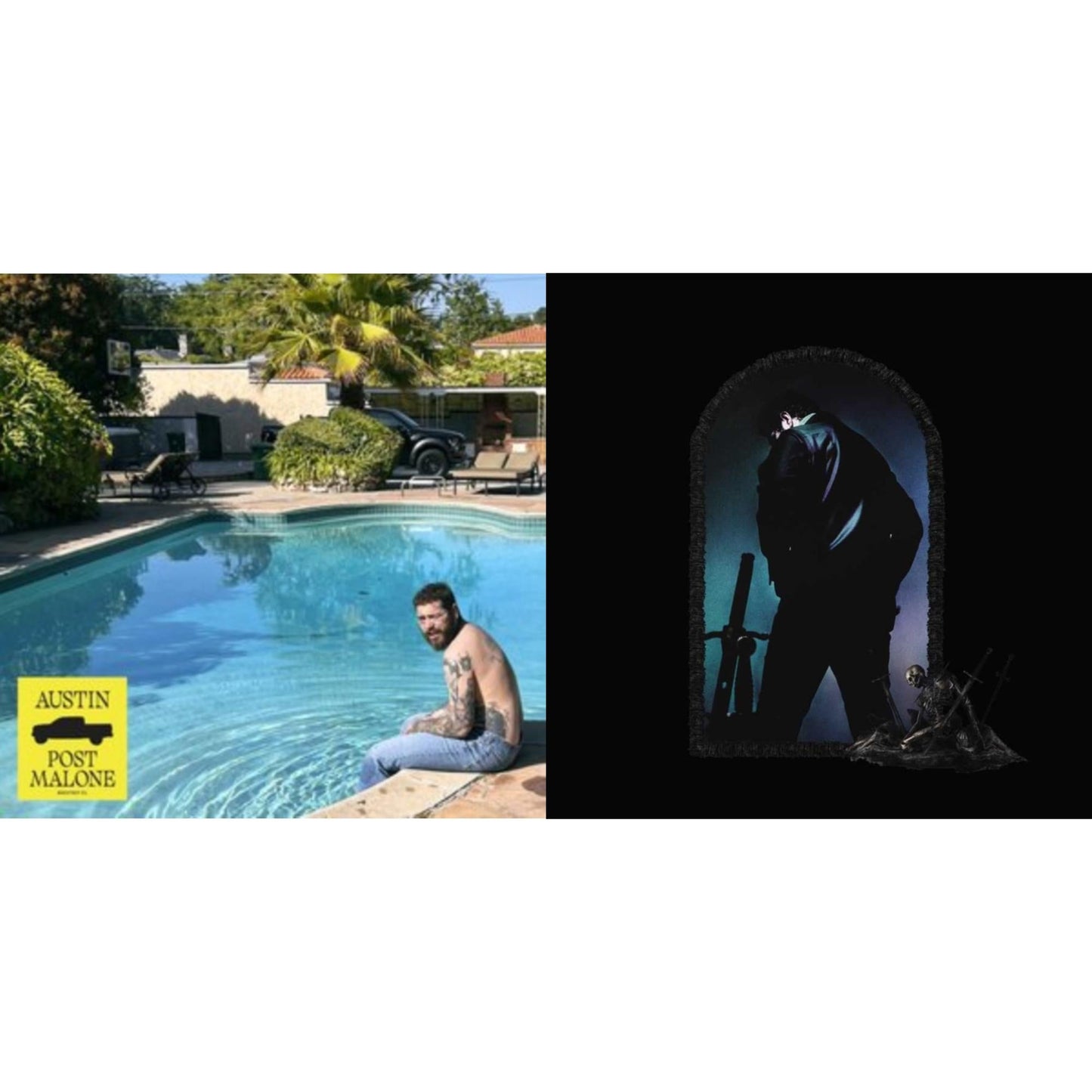 Austin (Forest Green/2LP) (X) & Hollywood's Bleeding (2LP/Pink Vinyl)