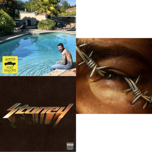 Austin (Forest Green/2LP) (X) & Stoney (Orange LP Vinyl) & Beerbongs & Bentleys (2LP/Clear Vinyl)