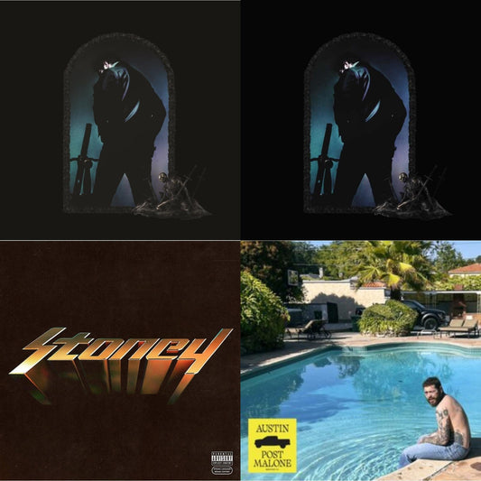 Austin (Forest Green/2LP) (X) & Hollywood's Bleeding (Lavender Vinyl/2LP) & Hollywood's Bleeding (2LP/Pink Vinyl) & Stoney (Orange LP Vinyl)