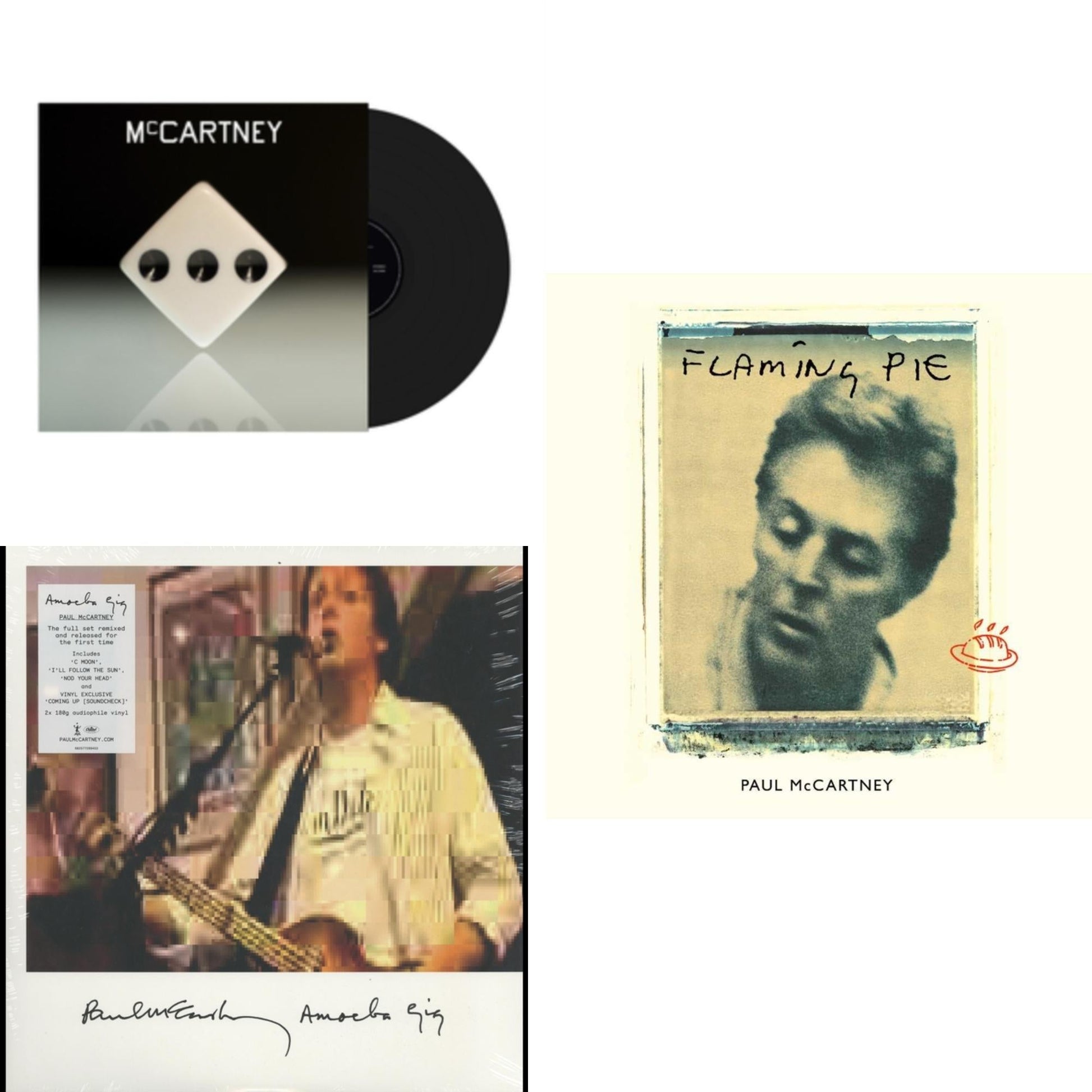 This is a 3 LP Vinyl SKU bundle.
1.This LP Vinyl is brand new.Format: LP VinylThis item's title is: Mccartney Iii (180G/Gatefold/Printed Inner Sleeve)Artist: Paul MccartneyLabel: CAPITOLBarcode: 602435136592Release Date: 12/18/2020
2.This LP Vinyl is brand new.