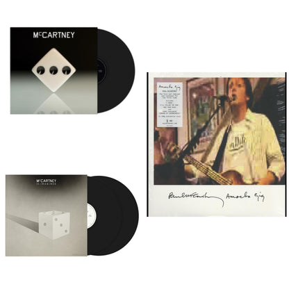 This is a 3 LP Vinyl SKU bundle.
1.This LP Vinyl is brand new.Format: LP VinylThis item's title is: Mccartney Iii (180G/Gatefold/Printed Inner Sleeve)Artist: Paul MccartneyLabel: CAPITOLBarcode: 602435136592Release Date: 12/18/2020
2.This LP Vinyl is brand new.