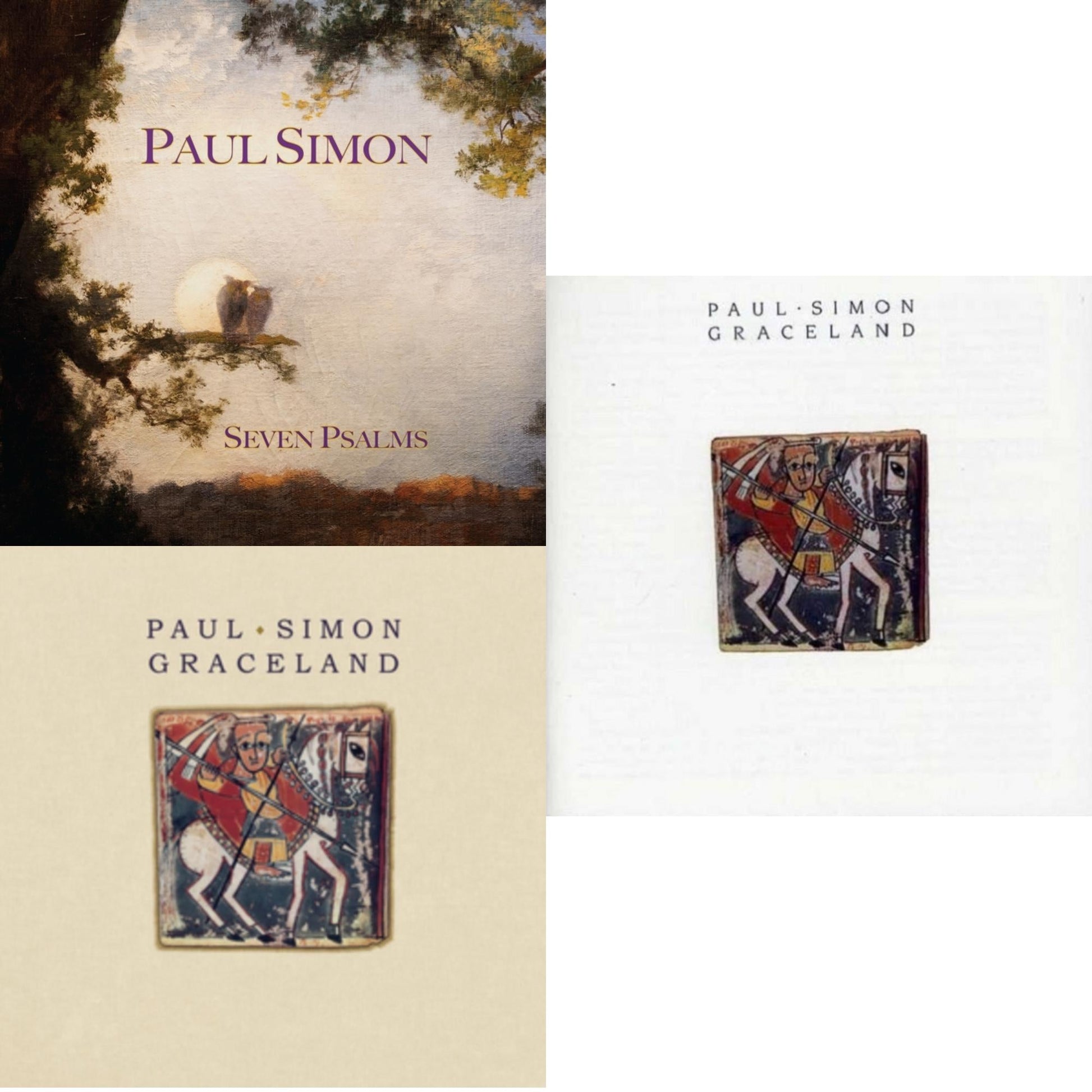 This is a 3 CD SKU bundle.
1.This CD is brand new.Format: CDThis item's title is: Seven PsalmsArtist: Paul SimonLabel: LEGACYBarcode: 196587791124Release Date: 5/19/2023
2.This CD is brand new.