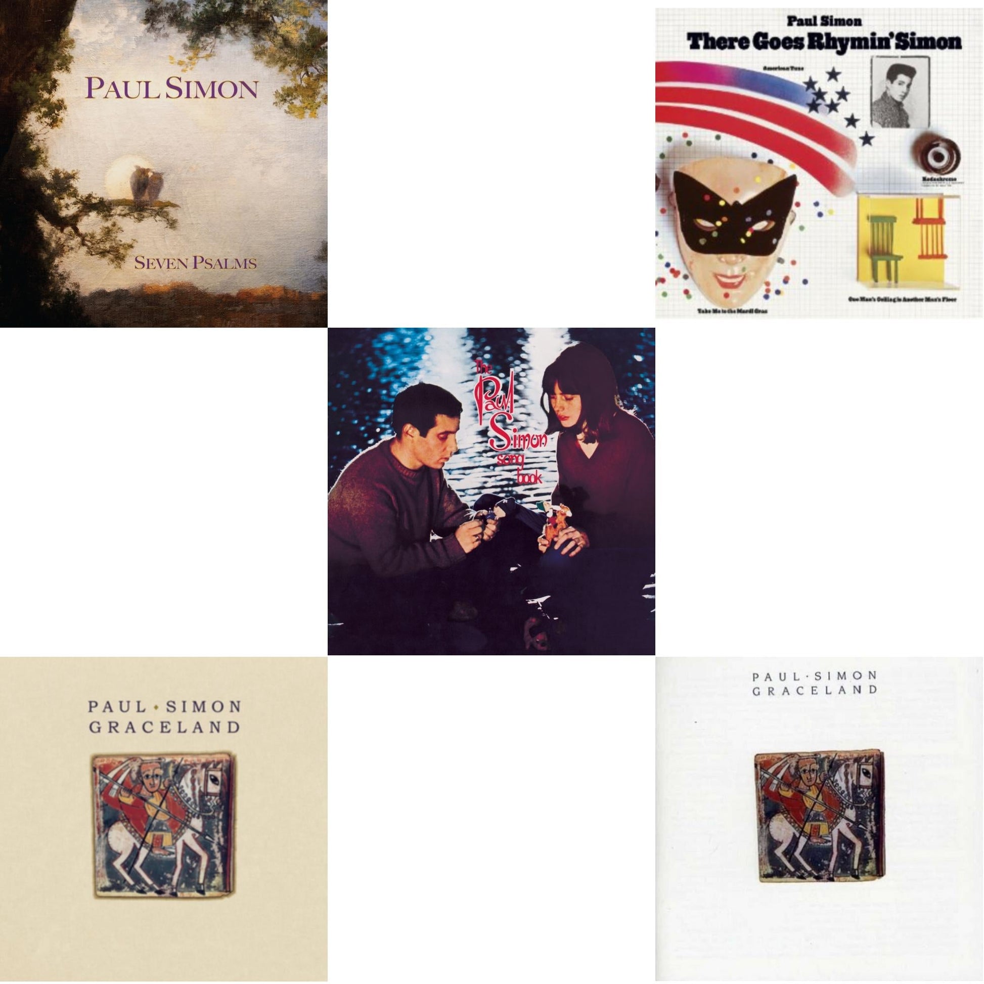 This is a 5 CD SKU bundle.
1.This CD is brand new.Format: CDThis item's title is: Seven PsalmsArtist: Paul SimonLabel: LEGACYBarcode: 196587791124Release Date: 5/19/2023
2.This CD is brand new.