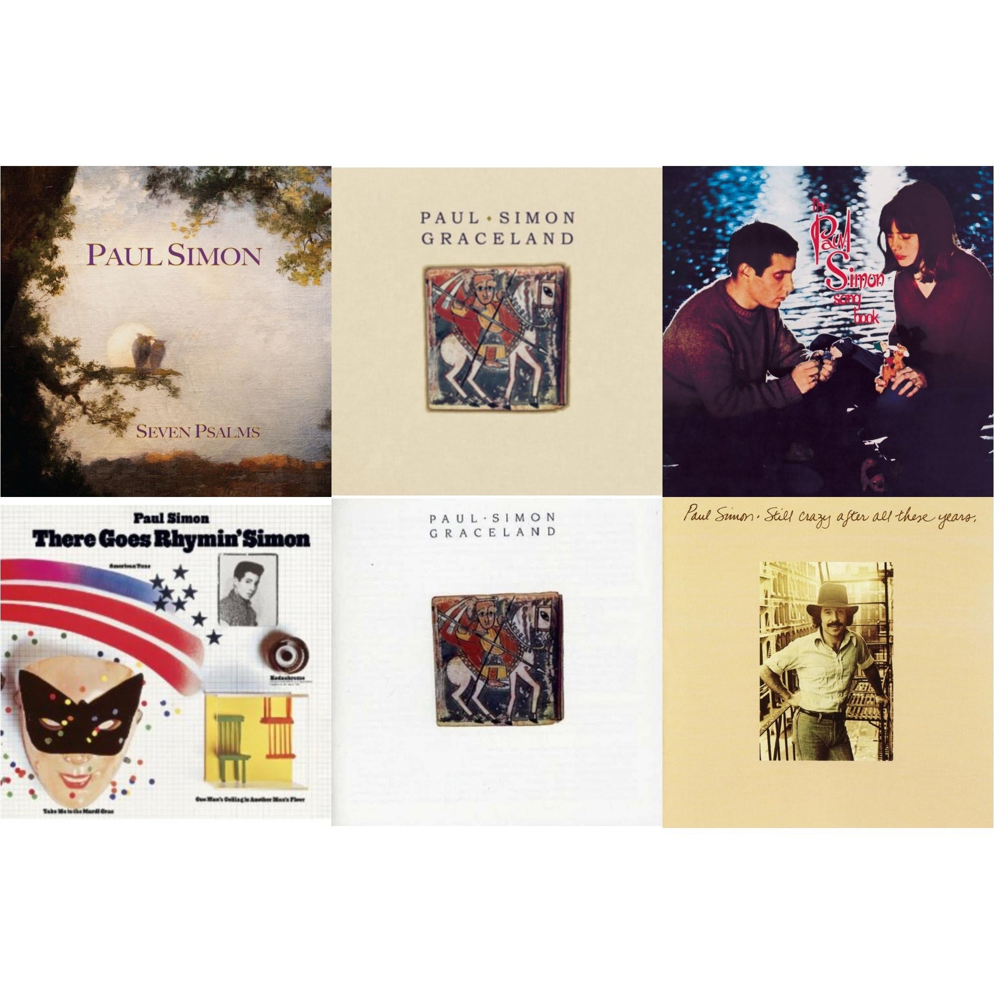 This is a 6 CD SKU bundle.
1.This CD is brand new.Format: CDThis item's title is: Seven PsalmsArtist: Paul SimonLabel: LEGACYBarcode: 196587791124Release Date: 5/19/2023
2.This CD is brand new.