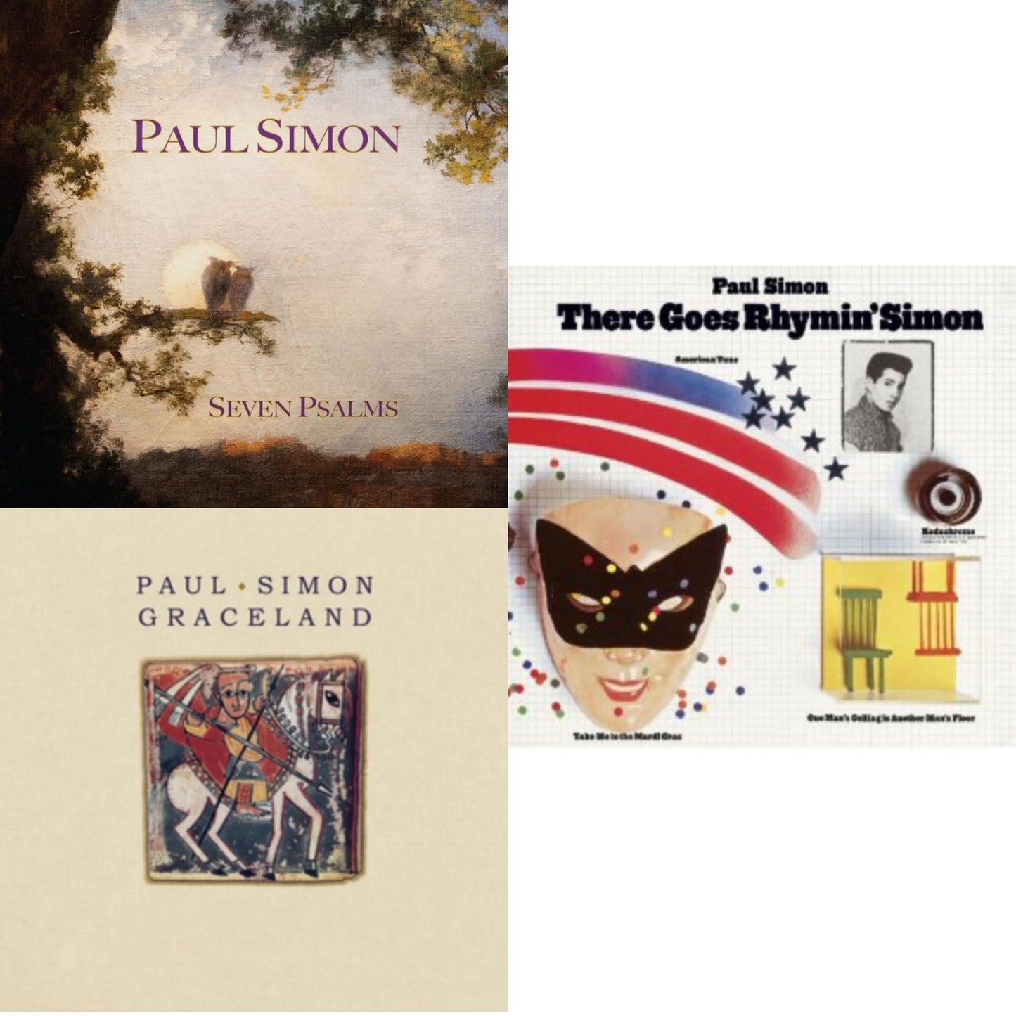Seven Psalms & Graceland (25Th Anniversary Edition) & There Goes Rhymin Simon