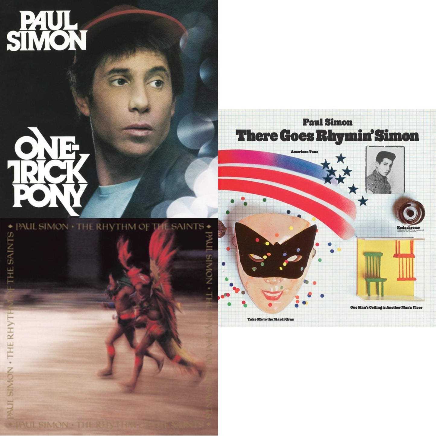 One Trick Pony (140G/Dl Code) & Rhythm Of The Saints (140G/Dl Code) & There Goes Rhymin' Simon (Opaque Orange LP Vinyl/50Th Anniversary) (Rsd Essential)