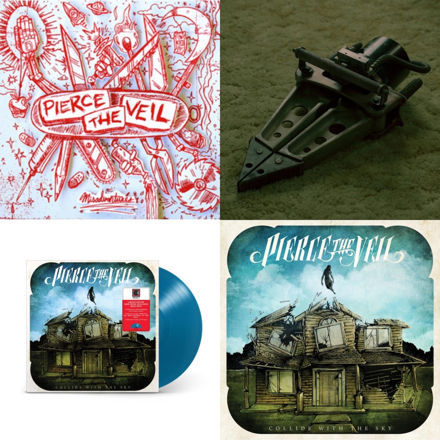 Misadventures & Jaws Of Life & Collide With The Sky (Aqua Color LP Vinyl) & Collide With The Sky (Sea Blue LP Vinyl)