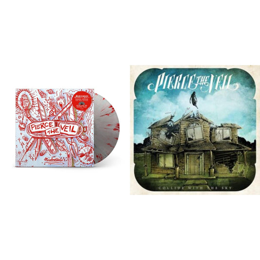 Pierce The Veil - Collide With The Sky & Misadventures (Silver With Red Splatter LP Vinyl)