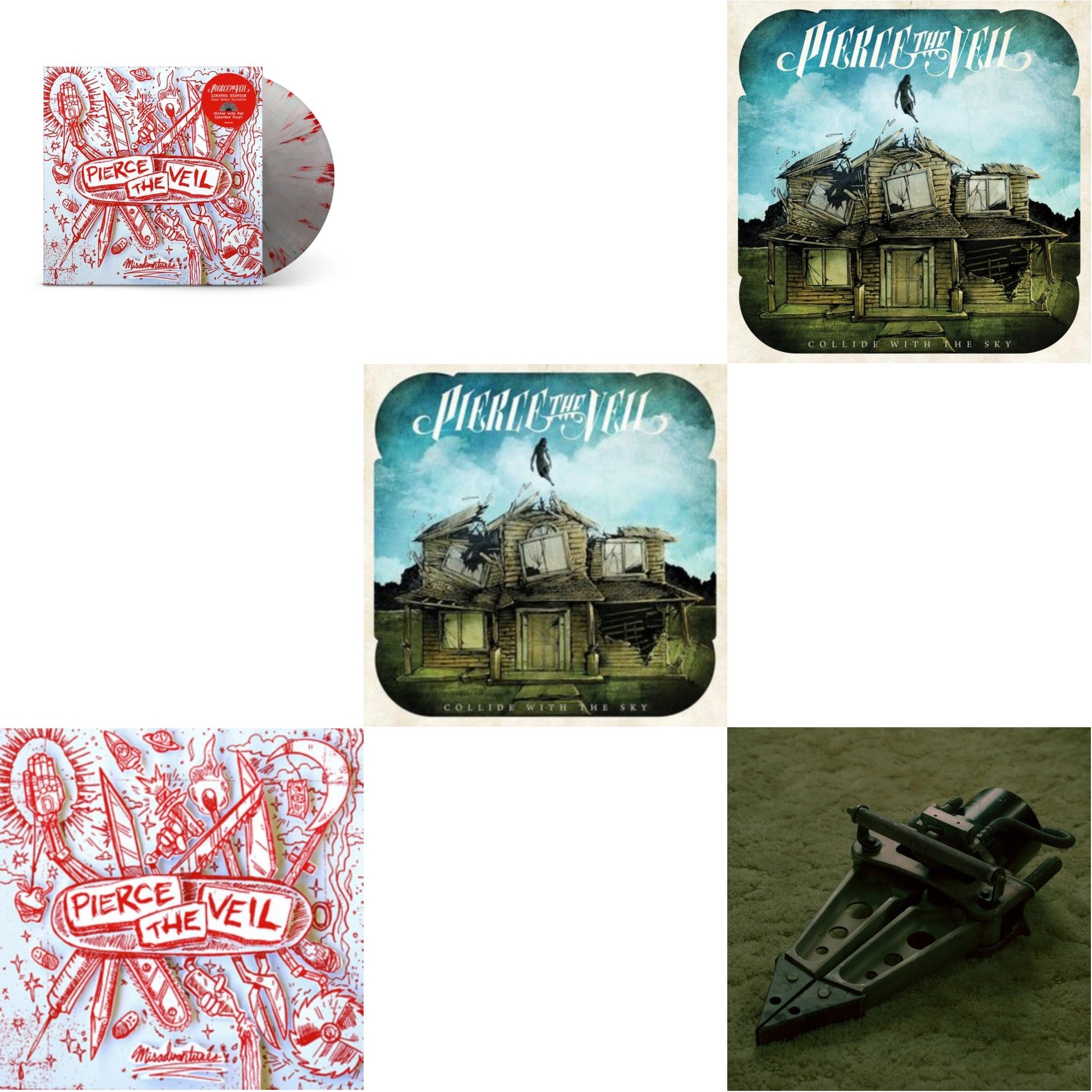 This is a 5 LP Vinyl SKU bundle.
1.This LP Vinyl is brand new.Format: LP VinylMusic Style: EmoThis item's title is: Misadventures (Silver With Red Splatter LP Vinyl)Artist: Pierce The VeilLabel: FEARLESS RECORDSBarcode: 888072495203Release Date: 2/10/2023
2.