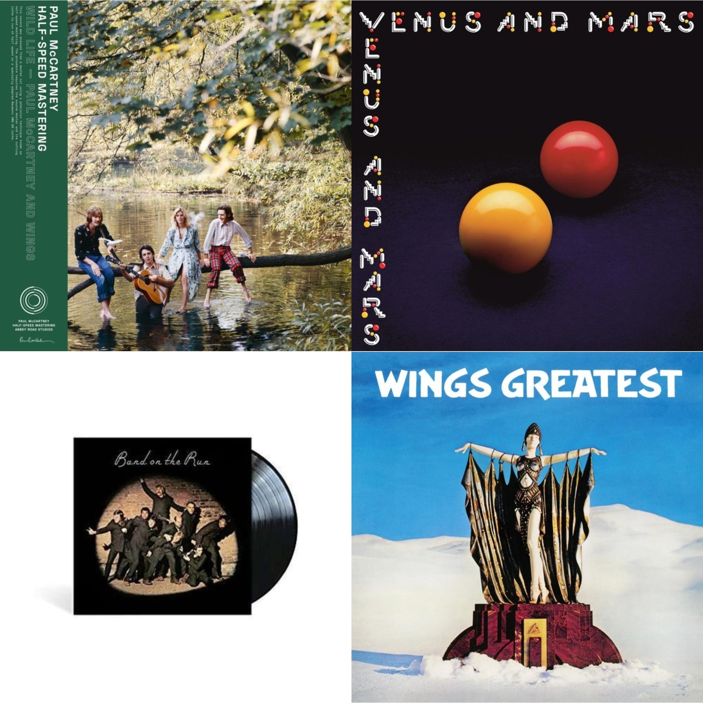 Wild Life (50Th Anniversary/Half-Speed Master) & Venus & Mars (50Th Anniversary) (180G/Half-Speed) & Band On The Run & Greatest