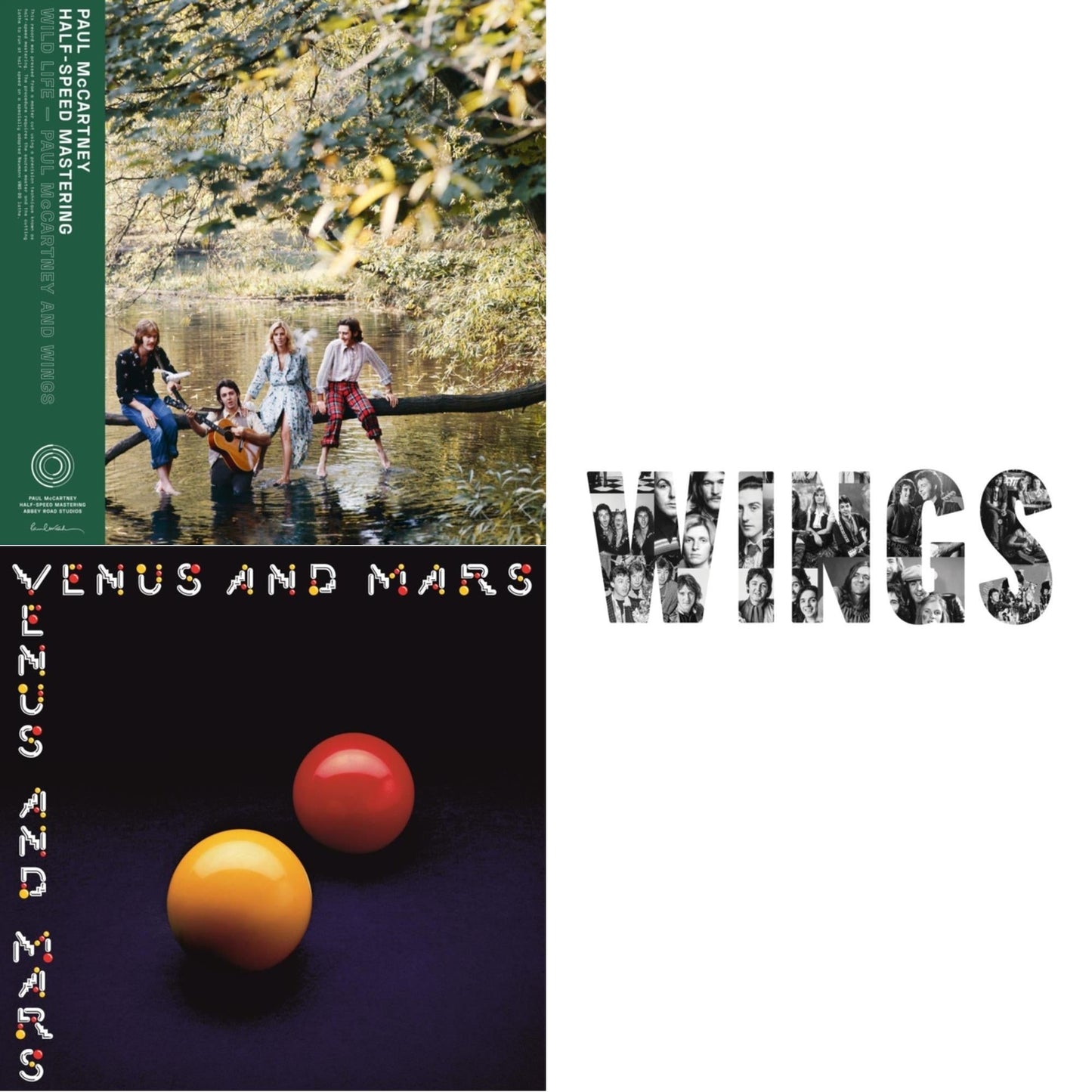 Wild Life (50Th Anniversary/Half-Speed Master) & Venus & Mars (50Th Anniversary) (180G/Half-Speed) & Wings (180G)