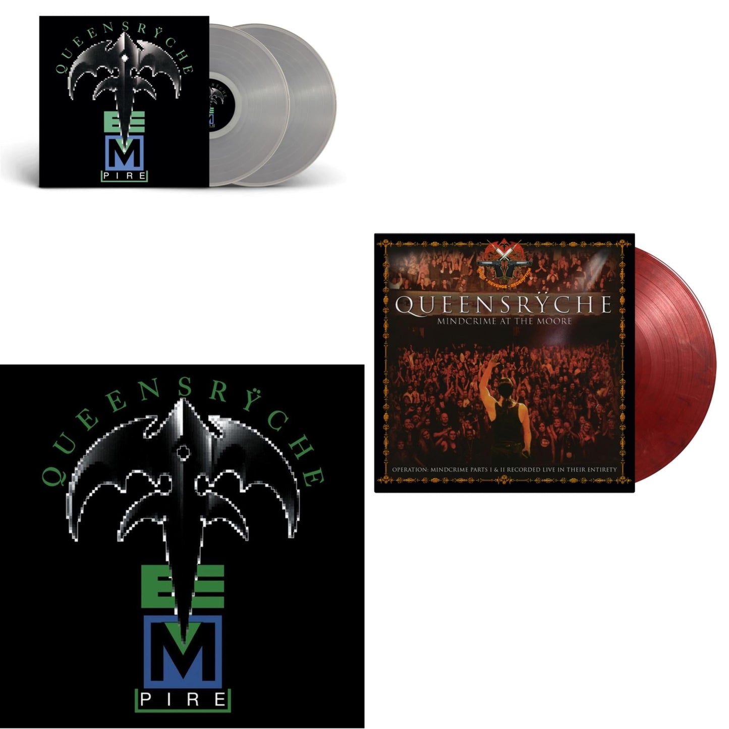 This is a 3 LP Vinyl SKU bundle.
1.This LP Vinyl is brand new.Format: LP VinylThis item's title is: Empire (2LP/Clear Vinyl)Artist: QueensrycheBarcode: 803343119282Release Date: 2/10/2017
2.This LP Vinyl is brand new.