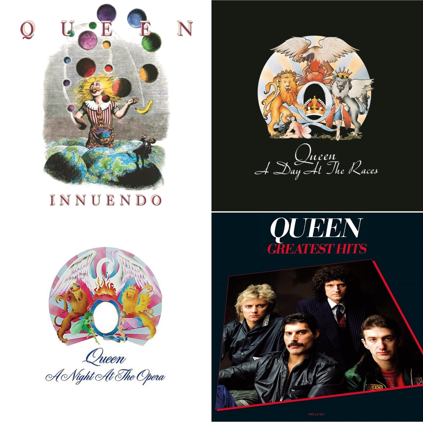 Innuendo (2LP) & Day At The Races & Night At The Opera & Greatest Hits 1 (180G)