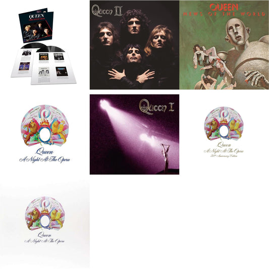 Greatest Hits 1 (180G/Dl Card/2LP) & Queen Ii & News Of The World & Night At The Opera & Queen I (2024 Mix)  & Night At The Opera (180G/Clear LP Vinyl) & Night At The Opera