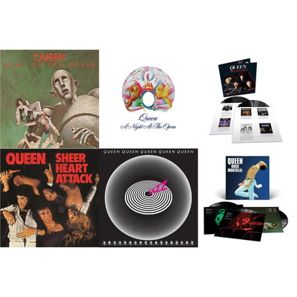 Greatest Hits 1 (180G/Dl Card/2LP) & Jazz & News Of The World & Sheer Heart Attack (Half-Speed LP Vinyl) & Night At The Opera & Queen Rock Montreal (3LP)