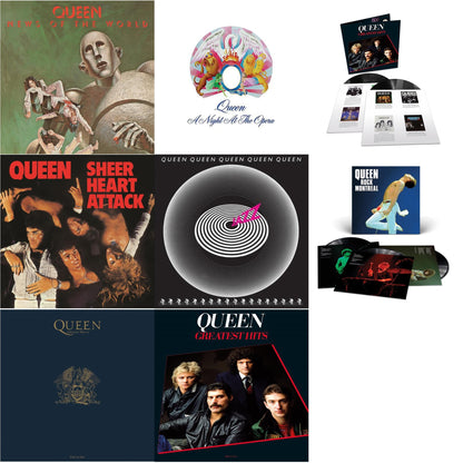 Greatest Hits 1 (180G/Dl Card/2LP) & Greatest Hits 2 (180G/Dl Card) & Jazz & News Of The World & Sheer Heart Attack (Half-Speed LP Vinyl) & Night At The Opera & Queen Rock Montreal (3LP) & Greatest Hits 1 (180G)