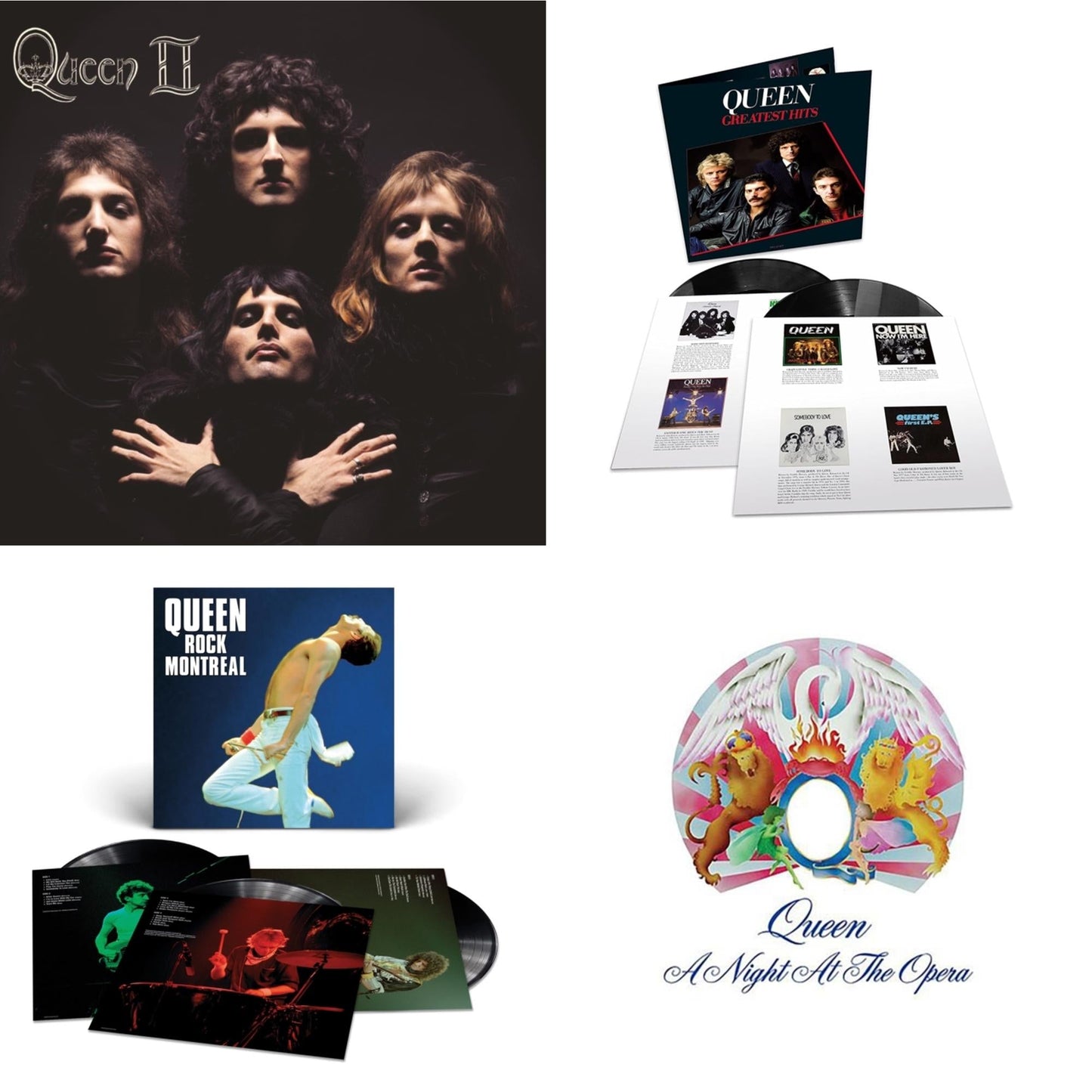 Greatest Hits 1 (180G/Dl Card/2LP) & Queen Ii & Night At The Opera & Queen Rock Montreal (3LP)