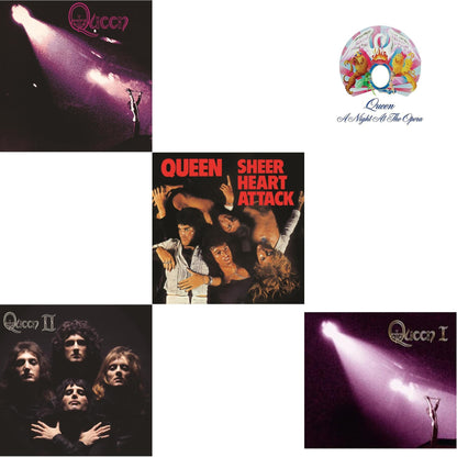 Queen & Queen Ii & Sheer Heart Attack (Half-Speed LP Vinyl) & Night At The Opera & Queen I (2024 Mix)
