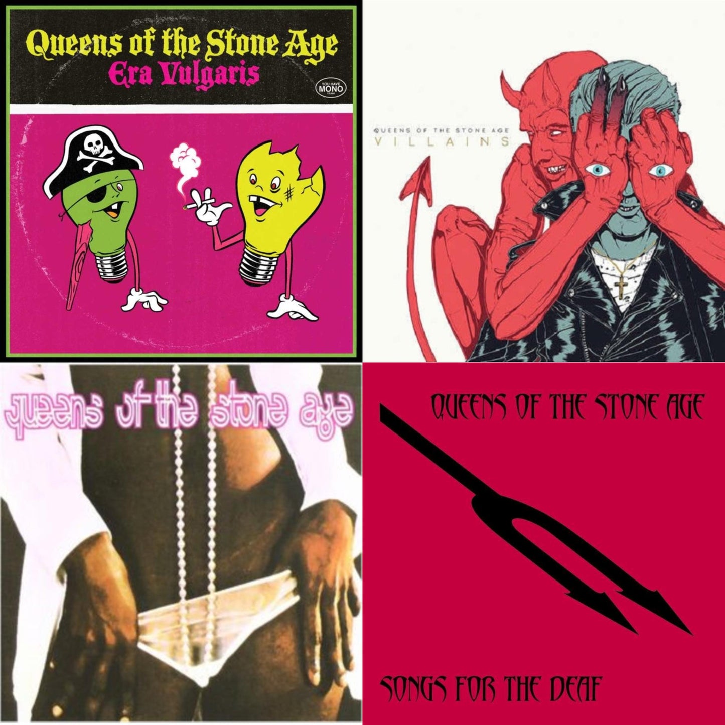 Queens Of The Stone Age (2LP) & Era Vulgaris (180G) & Songs For The Deaf (180G) (X) & Villains (Gatefold/Dl Card)