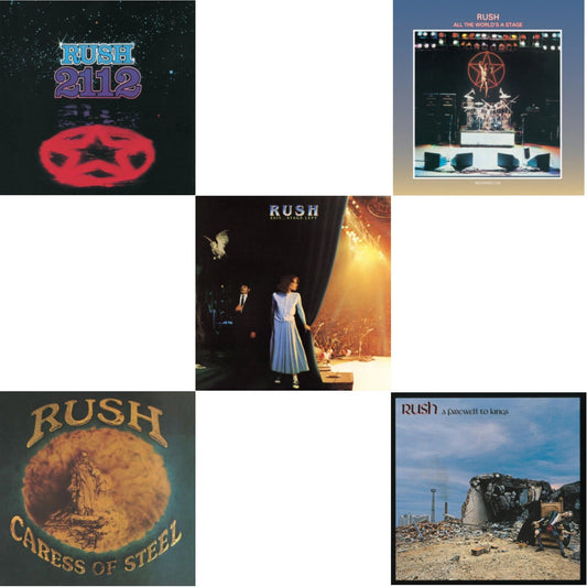 Caress Of Steel (180G/Dl Card) & All The World's A Stage (180G) & 2112 (180G) & Farewell To Kings (180G) & Exit Stage Left (180G)